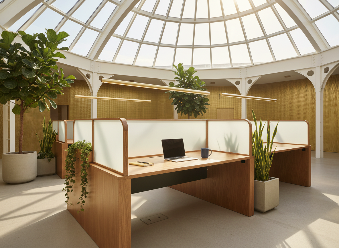 semi private atrium desksLangford